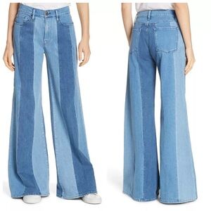 FRAMES DENIM Le Palazzo Panels Wide Leg Jeans